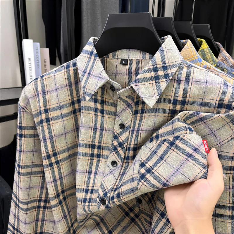 Erkek Uzun Retro Ekose Flanel  - Flannel Shirt Lined incelemesi ve fiyatı