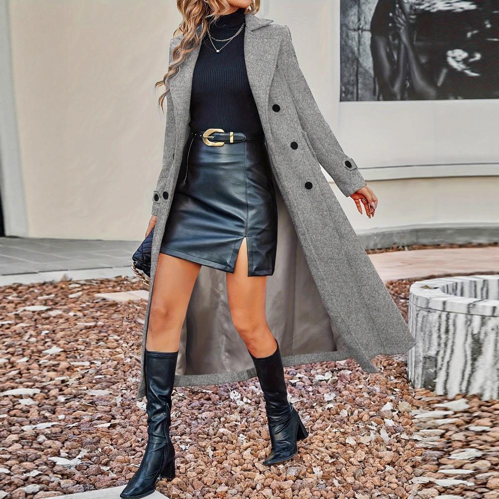 Sonbaharlık Kadın Uzun Yünlü K - Wool Coat Peacoat incelemesi ve fiyatı